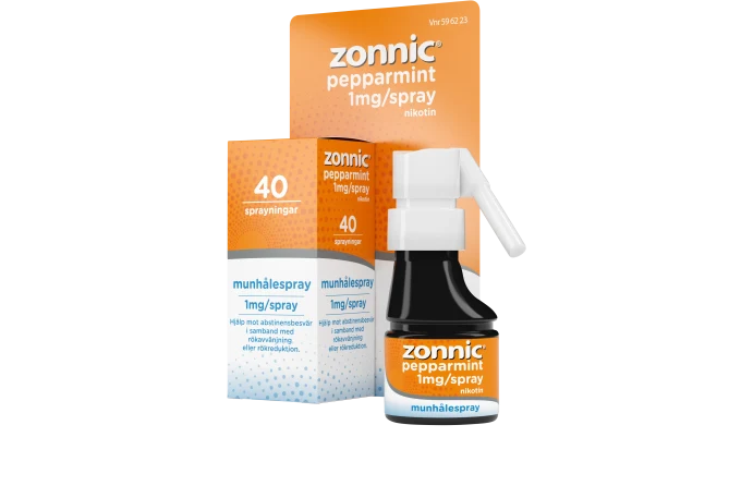 Zonnic Pepparmint munhålespray 1 mg/spray 40 sprayningar Zonnic