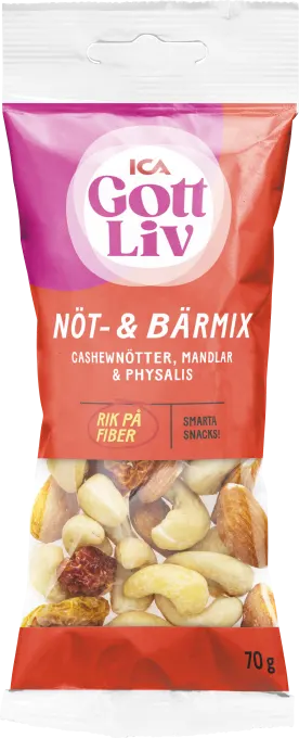 ICA Gott Liv Nöt & Bärmix 70 g ICA Gott Liv