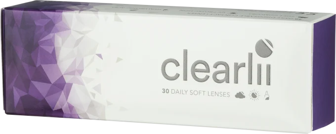Clearlii Daily Soft Lenses endagslins 30-pack +3.00 Clearlii