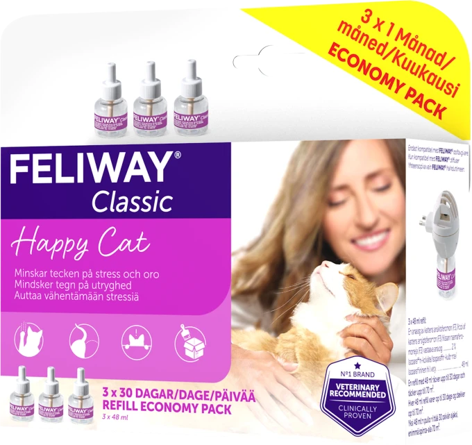 Feliway Classic 3 x Refill 48 ml Feliway