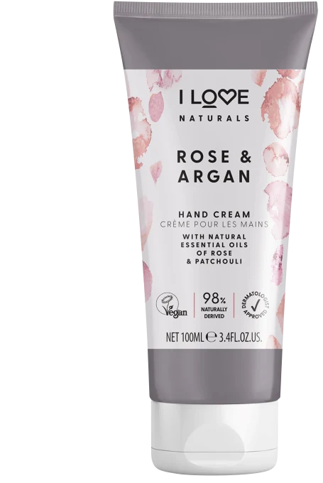 I LOVE Naturals Rose & Argan Hand Cream 100ml I Love...