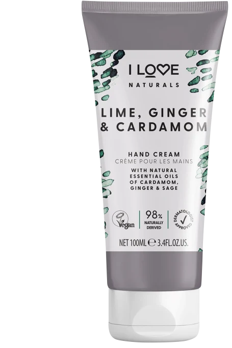 I LOVE Naturals Lime, Ginger & Cardamon Hand Cream 100ml I Love...