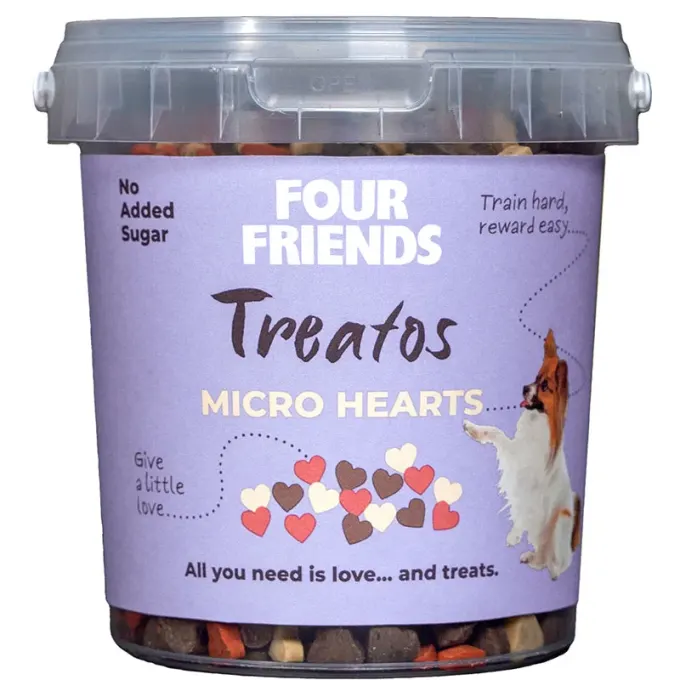 FourFriends Dog Treatos Micro Hearts 500 g fourfriends