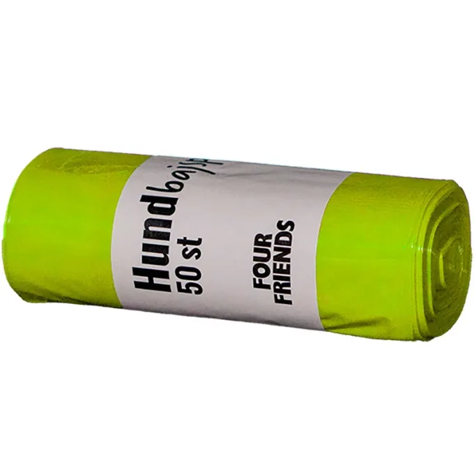 FourFriends Hundpåse Lime/Gul 50 st fourfriends