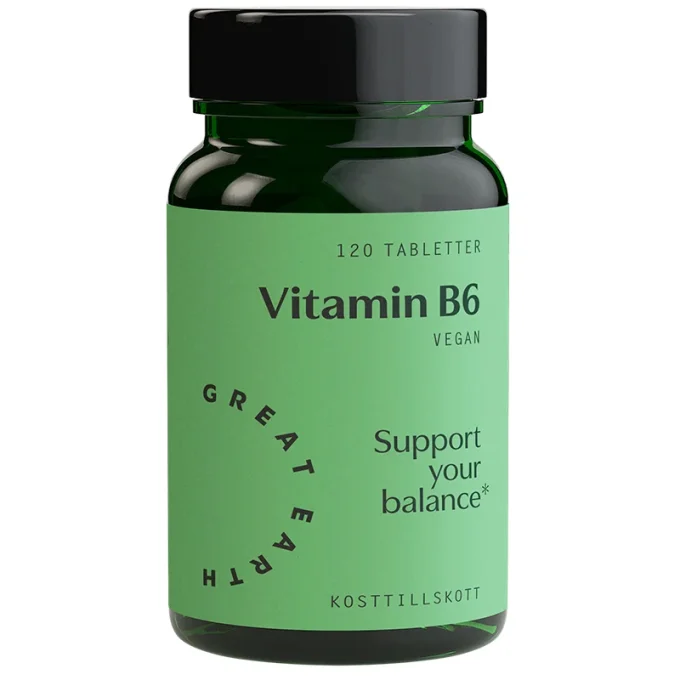 Great Earth Vitamin B6 120 tabletter Great Earth
