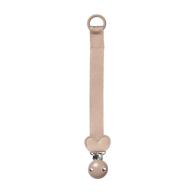 Elodie Pacifier Clip Wood Blushing Pink 0-3 år Elodie Details