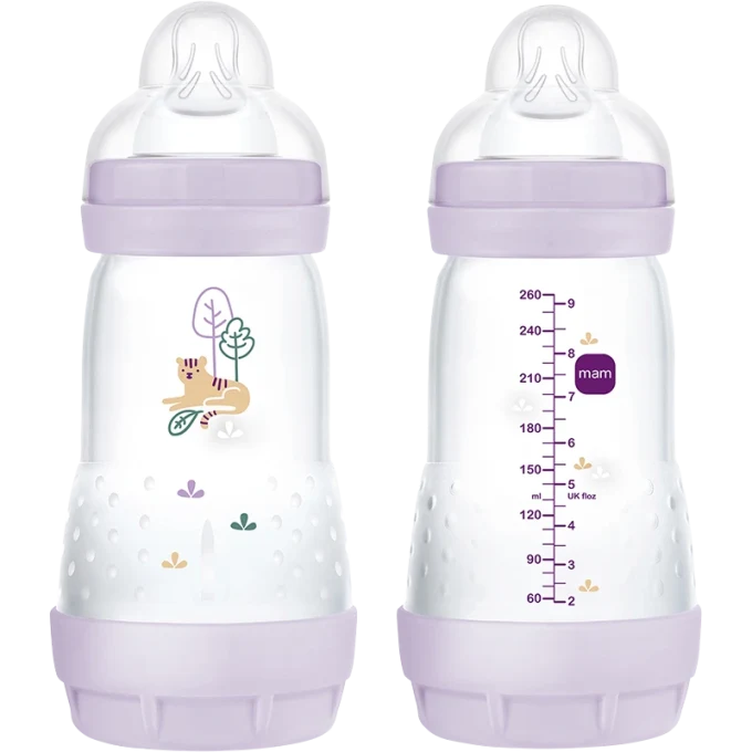 MAM Easy Start Anti-Colic Nappflaska Rosa 2-pack 260ml Mam