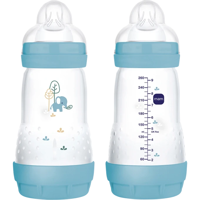MAM Easy Start Anti-Colic Nappflaska Blå 2-pack 260ml Mam