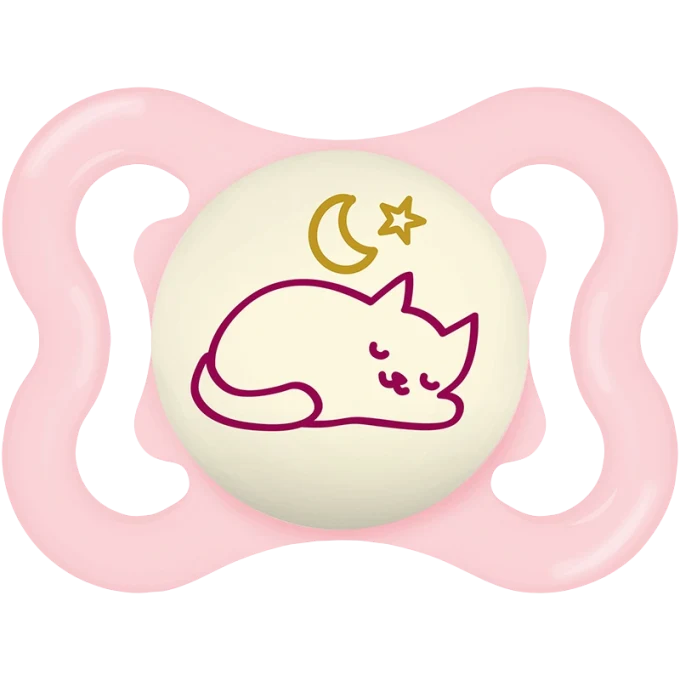 MAM Supreme Night Napp 0-6 mån Silk Box Rosa Mam