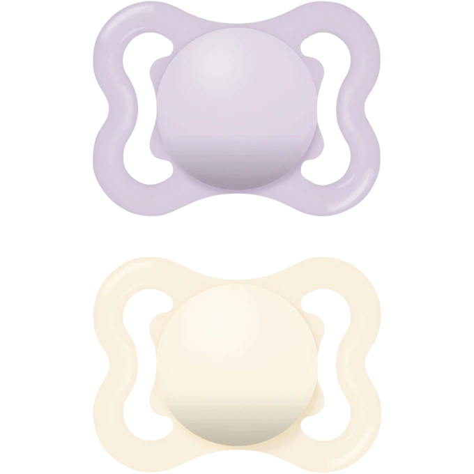 MAM Air Napp Silicone 0-6 mån 2-pack Rosa Mam