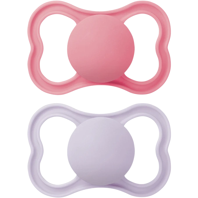 MAM Air Napp Silicone 6-16 mån 2-pack Rosa Mam