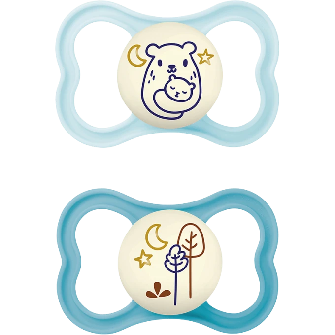 MAM Air Night Napp 16-36 mån 2-pack Blå Mam