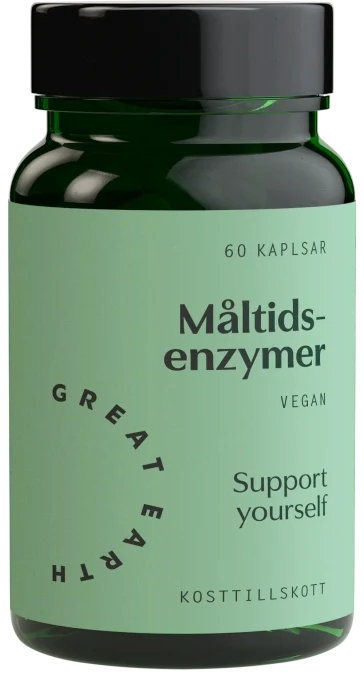 Great Earth Vegan Måltidsenzymer 60 kapslar Great Earth