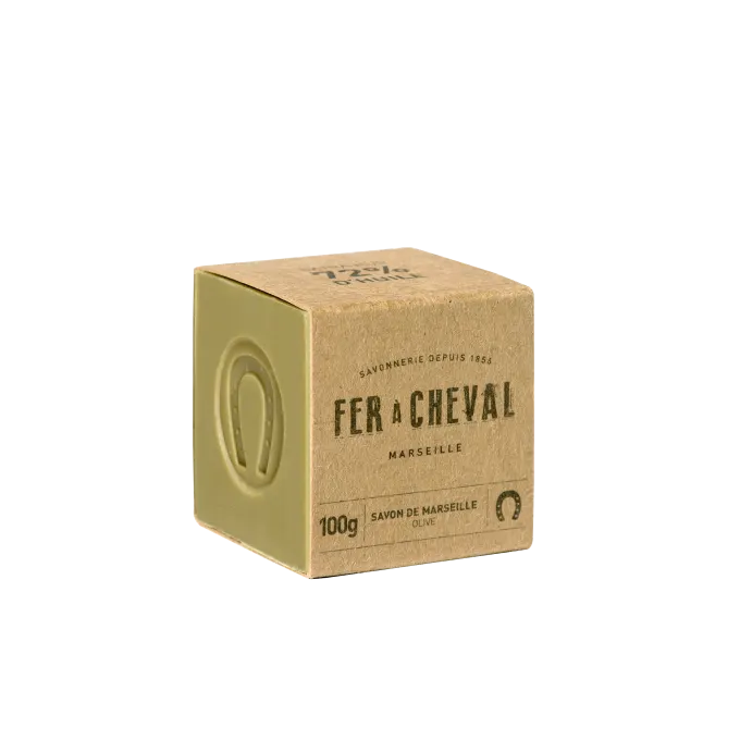 Fer à Cheval Fast Marseilletvål Kub 100 g Fer a Cheval