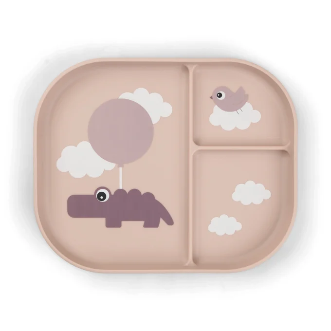 Done by Deer Foodie Compartment Plate Happy clouds Powder Done by Deer