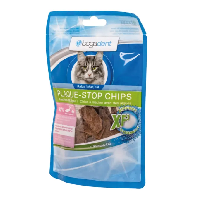 Bogadent Plaque-Stop Chips Fish Katt 50g bogadent