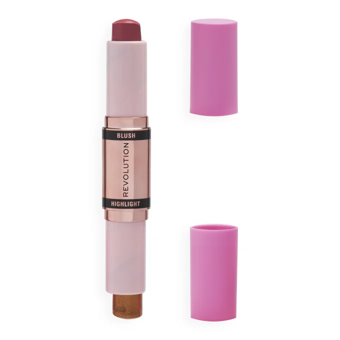 Revolution Beauty London Blush & Highlight Stick Flushing Pink 2,4 g Revolution Beauty London