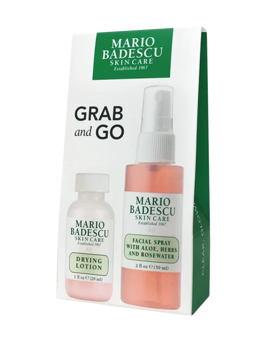 Mario Badescu Grab & Go (2oz. Rosewater & D.Lotion Plastic) 1 Set Mario Badescu