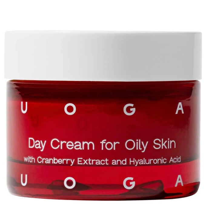 Uoga Uoga Day Cream For Combination And Oily Skin With Cranberry Extract And Hyaluronic Acid 30 ml Uoga Uoga
