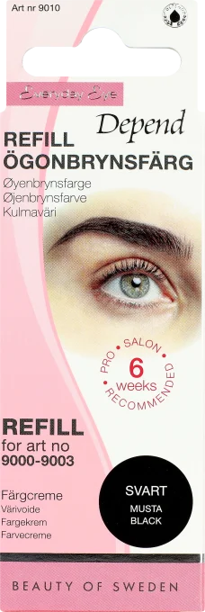 Depend Refill Ögonbrynsfärg Svart Depend