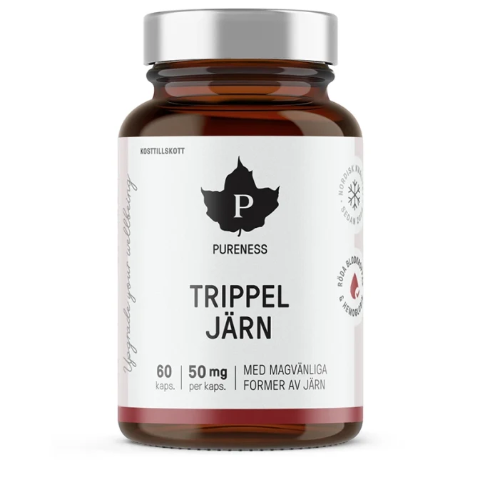 Pureness Trippel Järn  60 kapslar Pureness