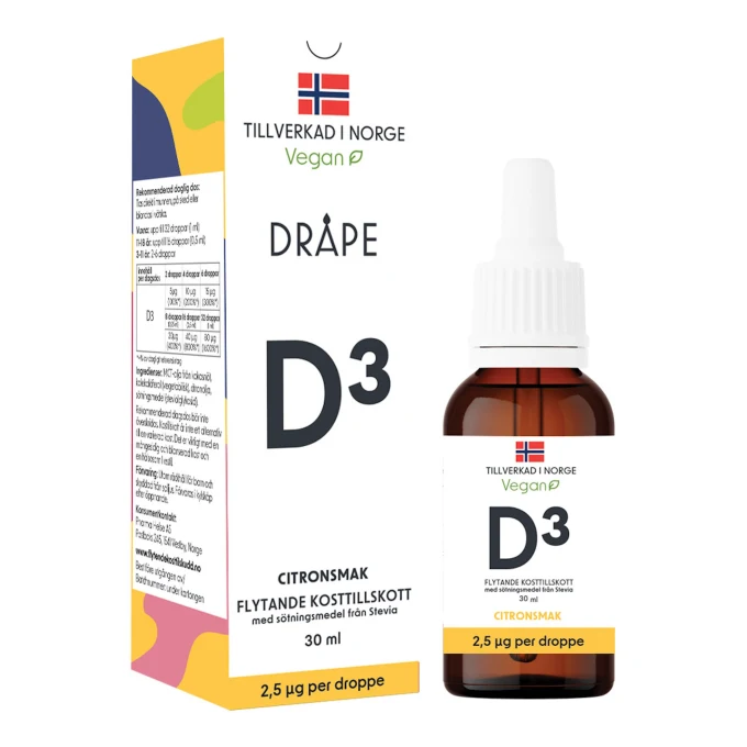 Dråpe Flytande D3 Droppar 30 ml Dråpe