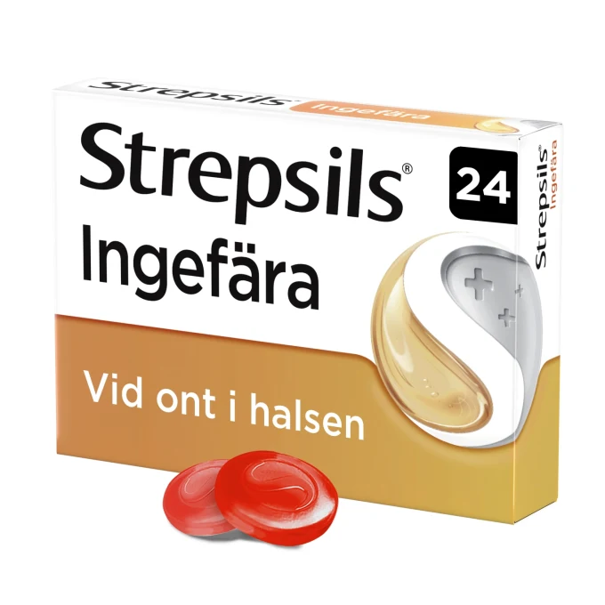 Strepsils Ingefära sugtablett 24 st Strepsils