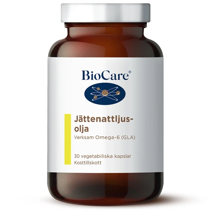 BioCare Jättenattljusolja 30 kapslar BioCare