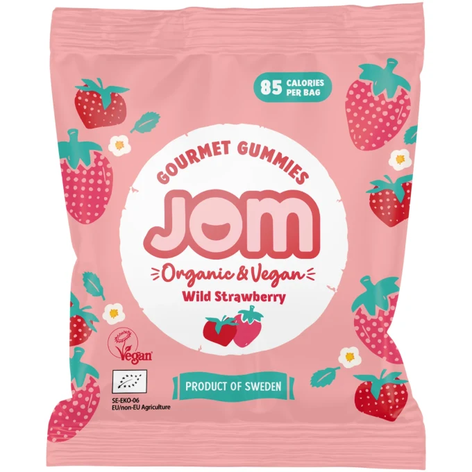JOM Snack Pack Jordgubb Godis 25 g JOM