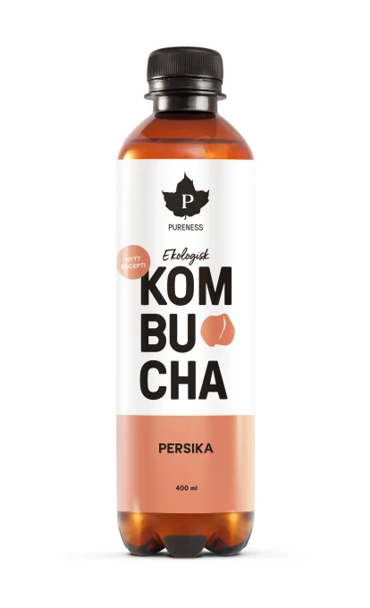 Pureness Ekologisk Kombucha Persika 400 ml Pureness