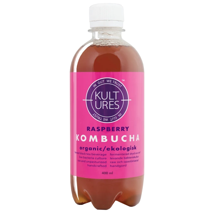 Kultures Kombucha Raspberry EU Organic 400 ml Kultures