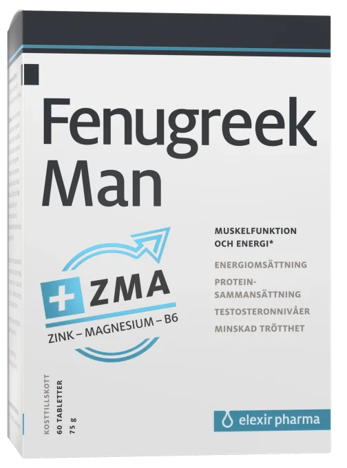 Elexir Pharma Feenugreek Man Plus ZMA 60 tabletter Elexir Pharma