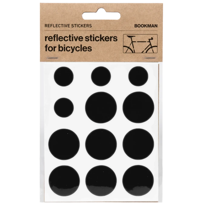 Bookman Sticky Reflectors Black Bookman