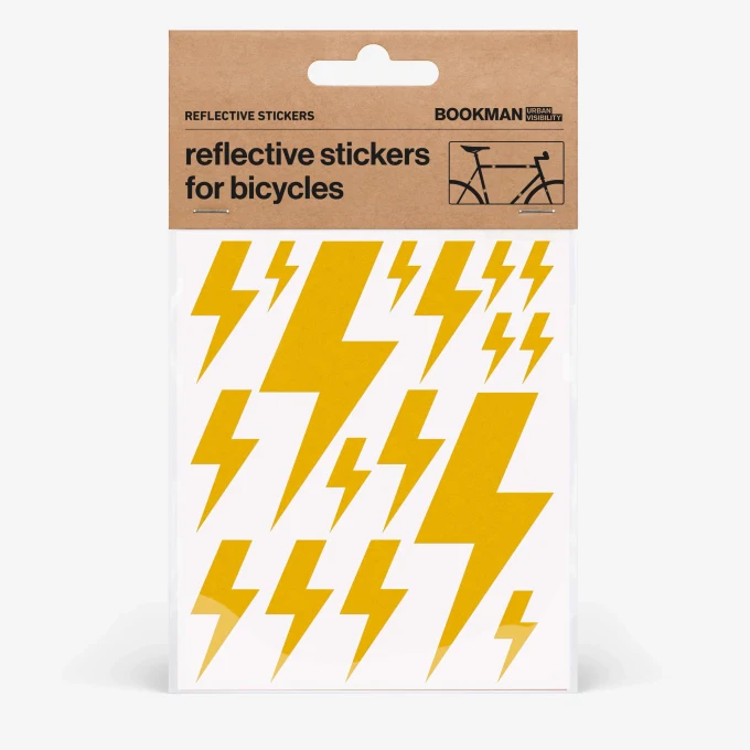 Bookman Reflective Stickers Flash Yellow Bookman