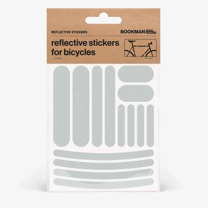 Bookman Reflective Stickers Strips White Bookman