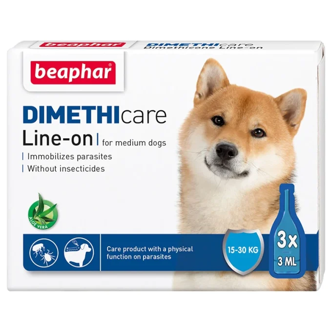 Beaphar Dimethicare Line-on Medium Hund 3x3ml Beaphar