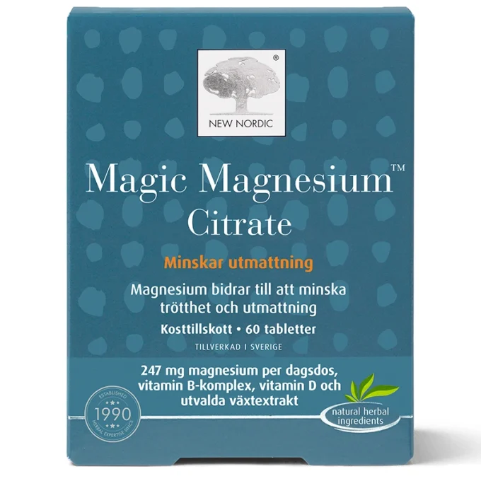 New Nordic Magic Magnesium Citrate 60 tabletter New Nordic