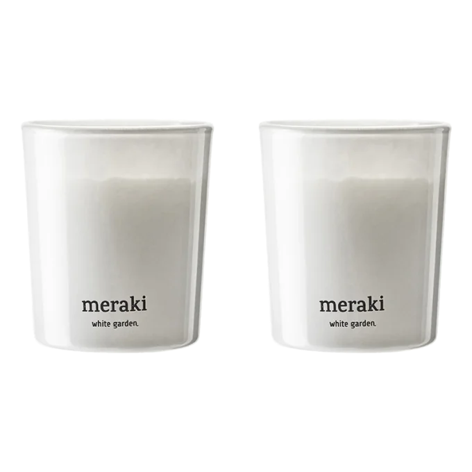 Meraki Doftljus White Garden 2x60g Meraki