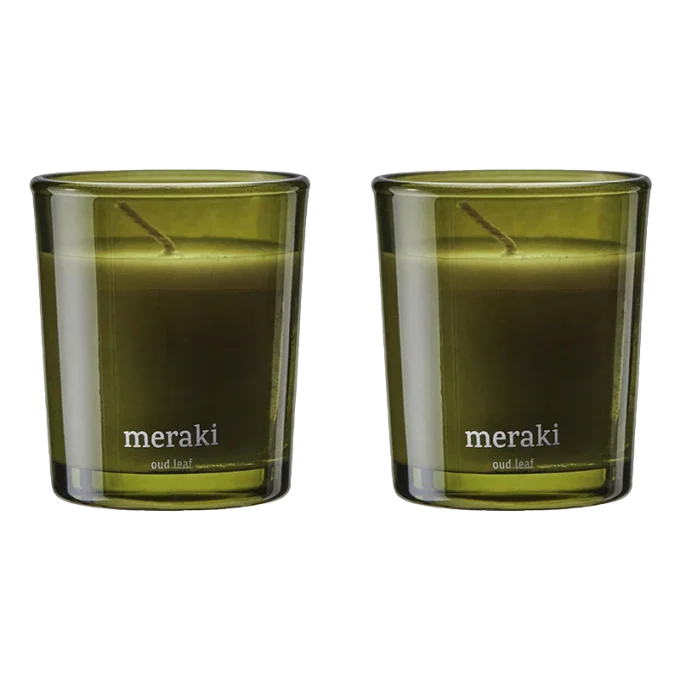 Meraki Doftljus Oud Leaf 2x60g Meraki