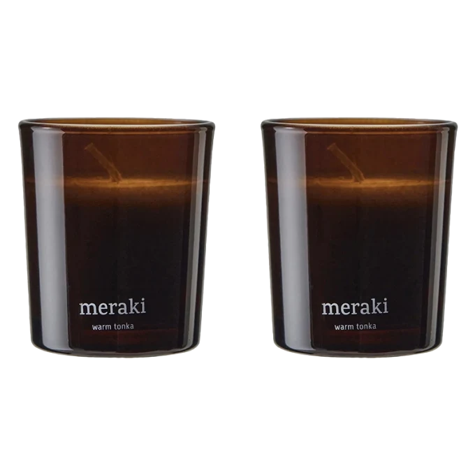 Meraki Doftljus Warm Tonka 2x60g Meraki