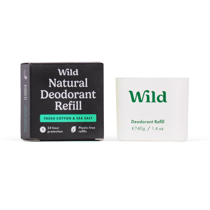 Wild Men Fresh Cotton & Sea Salt Deo Refill 40g Wild