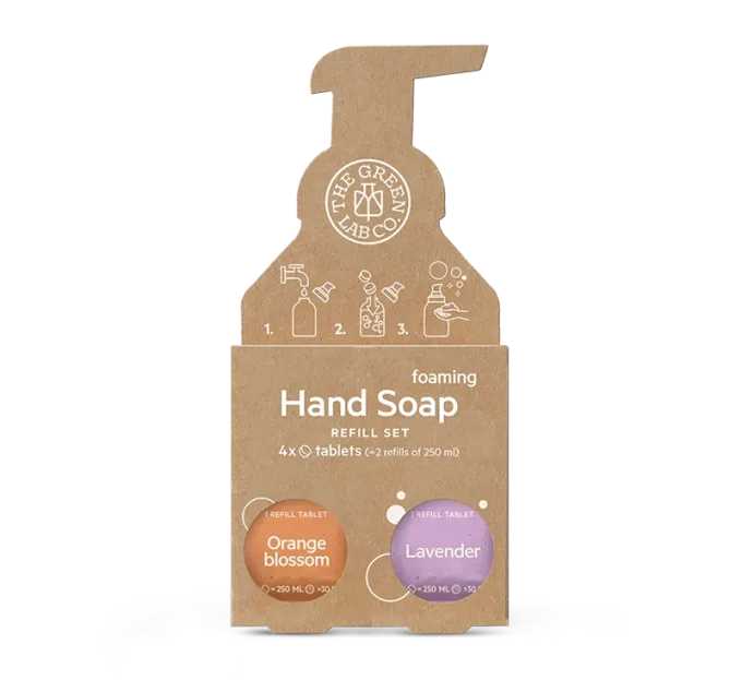 The Green Lab Hand Soap Tabs Orange & Lavender 4x125ml The Green Lab