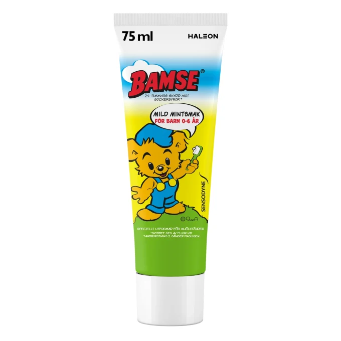 Sensodyne Bamse Tandkräm 0-6 år 75 ml Sensodyne, Bamse