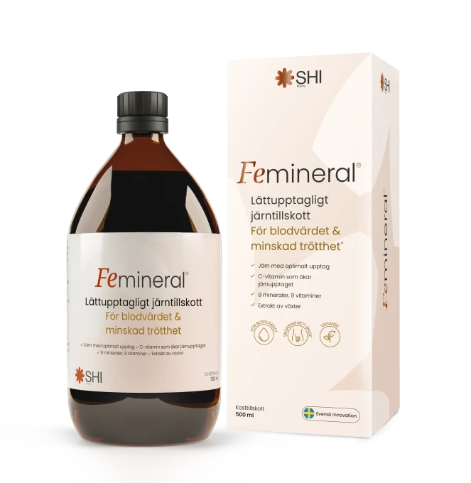 Femineral Flytande Järn- och Mineraltillskott 500 ml Femineral