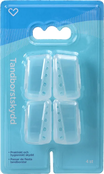 Hjärtats tandborstskydd 4 st Hjärtats
