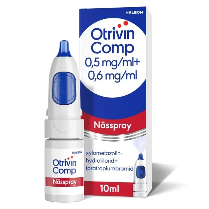 Otrivin Comp nässpray, lösning 0,5mg/ml+0,6mg/ml, 10ml Otrivin