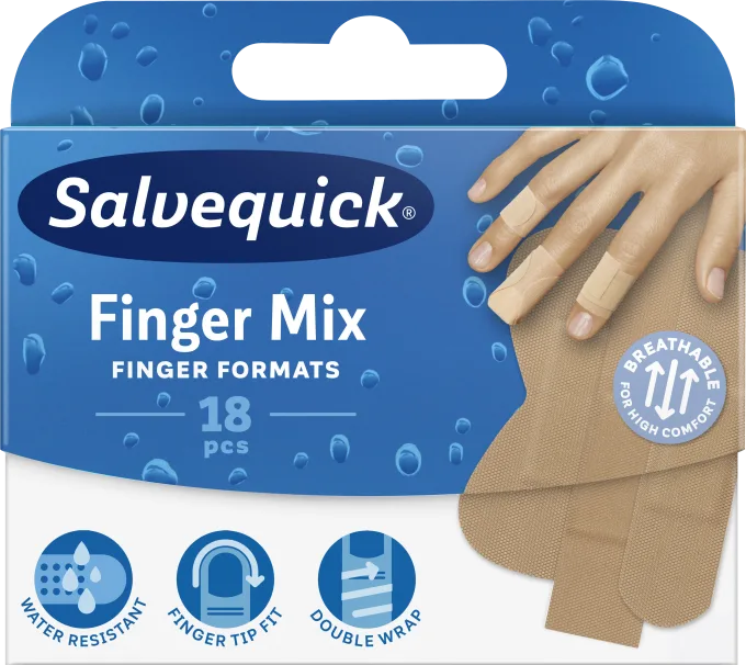 Salvequick Finger Mix 18 st Salvequick