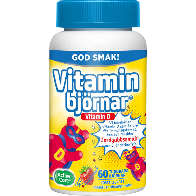 Active Care Vitaminbjörnar D-vitamin 60 st Active Care