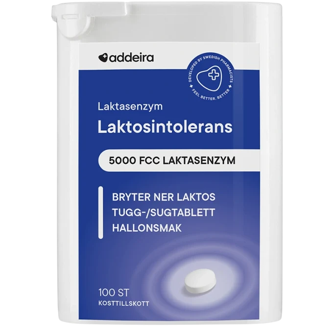 Addeira Laktasenzym vid laktosintolerans 100 st Addeira