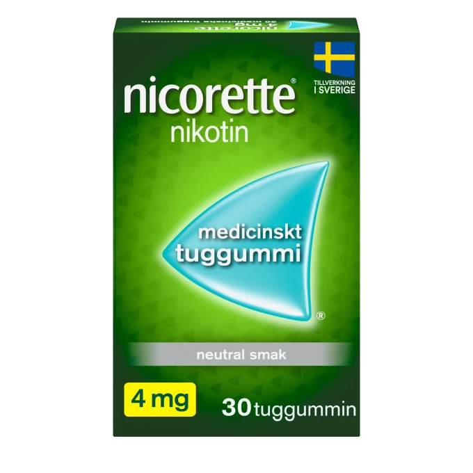 Nicorette medicinskt tuggummi 4 mg 30 st Nicorette